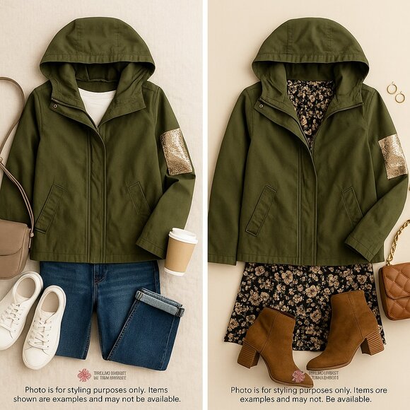 Sam Edelman Olive Green Utility Jacket |  Fall Capsule | Under $40 - Picture 9 of 9